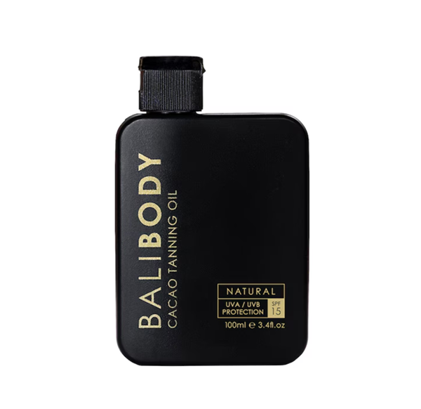 Bali Body Cacao Tanning Oil SPF15 Kakaowy olejek do opalania z SPF