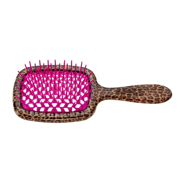 Janeke Superbrush Leopard-Pink Pneumatyczna szczotka do włosów