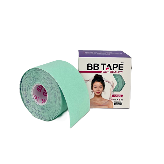 BB Tape Kinesiology Tape for Face Pastel Green Taśma kinezjologiczna do tapingu