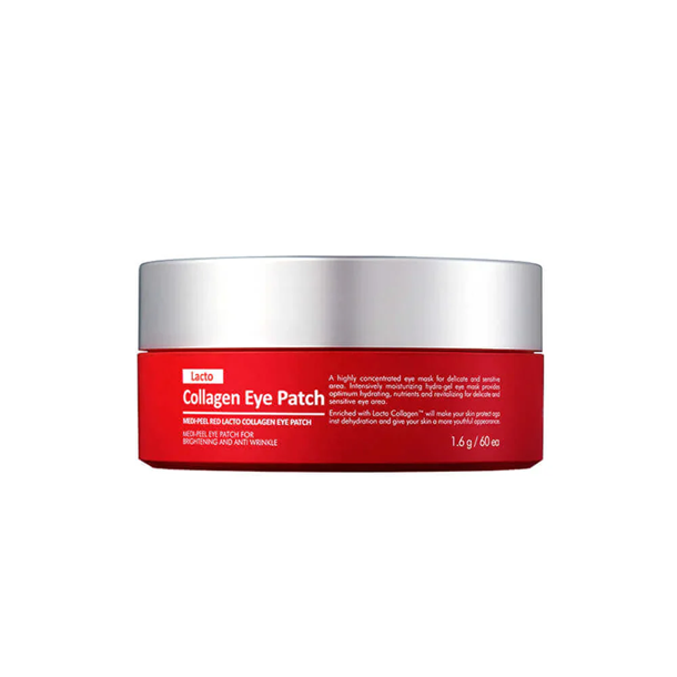 Medi-Peel Red Lacto Collagen Eye Patch 60 szt Kolagenowe płatki pod oczy zmniejszające obrzęki i cienie pod oczami