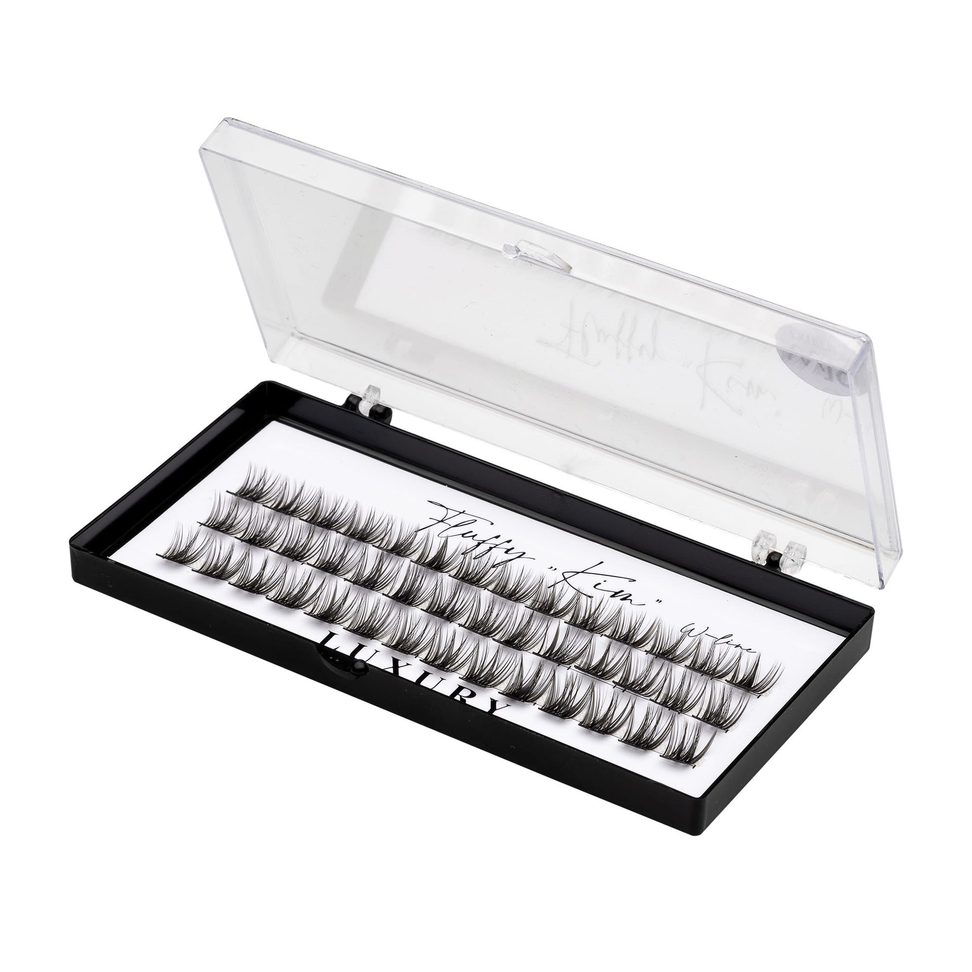Luxury Lashes Fluffy Kim W-line EXTREME 10 mm Kępki rzęs zapewniające intensywny efekt