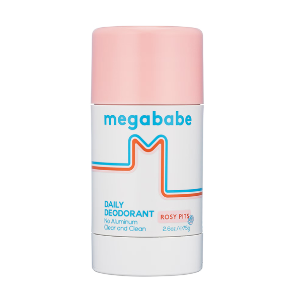 Megababe Rosy Pits Daily Deodorant 75 g Naturalny dezodorant w kulce do codziennego stosowania