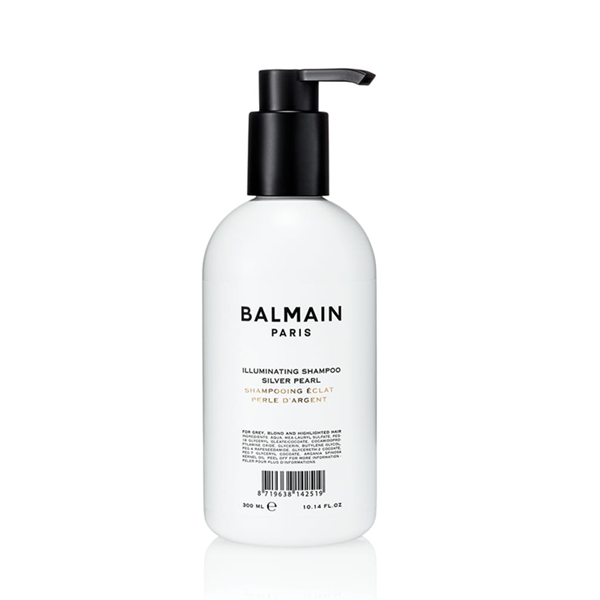 BALMAIN PARIS Illuminating Shampoo Silver Pearl 300 ml Rozświetlający szampon oczyszczający do włosów blond, srebrnych i siwych