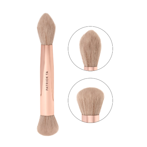 PATRICK TA Major Skin Dual-Ended Complexion Brush Dwustronny pędzel do kremowych i pudrowych formuł bazowych