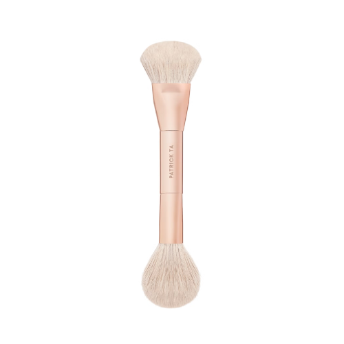 PATRICK TA Dual-Ended Blush Brush| Dwustronny pędzel do apliakcji różu