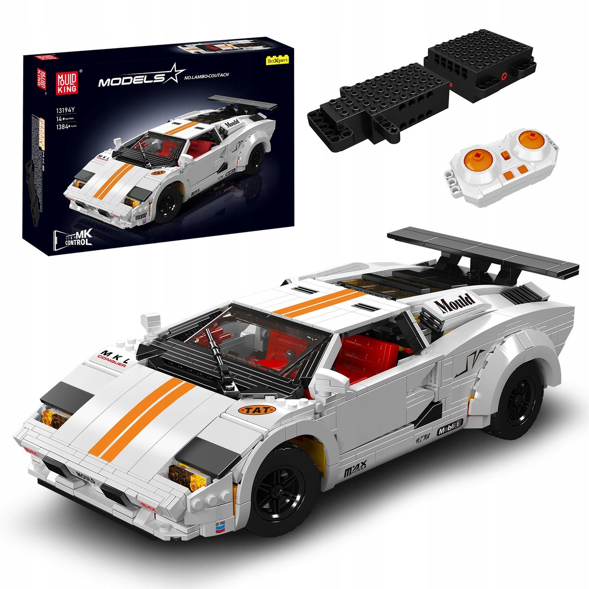 Klocki Mould King 13194 Italian Retro Super Car R/C