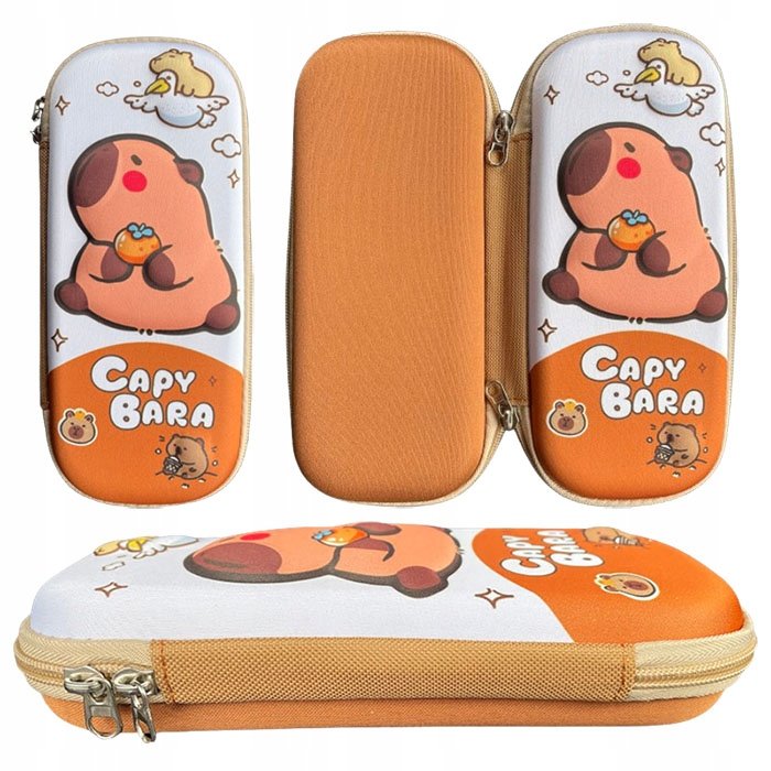 Piórnik Dziecięcy Szkolny Dla Dzieci 3D Do Szkoły Kapibara Lekki Piankowy
