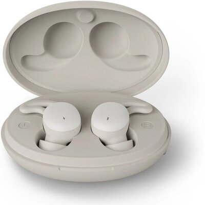 Hama Spirit Calm True Wireless Stereo (TWS) Douszny Połączenia/muzyka Bluetooth Beżowy, Biały