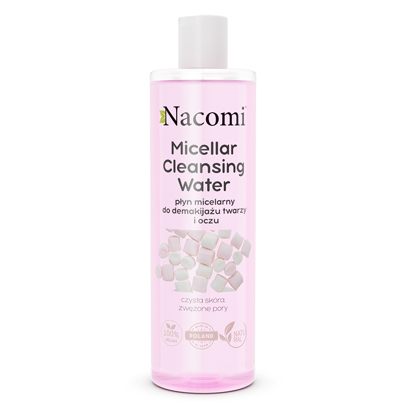 Nacomi Micellar Cleansing Water płyn micelarny do demakijażu twarzy i oczu zwężający pory 400 ml