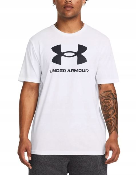 Koszulka męska t-shirt Under Armour Sportstyle Logo Update SS biała XXL