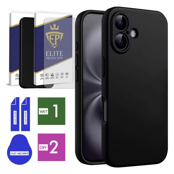 Etui Na Telefon Apple Iphone 16 Matowe Soft Matt + Szybka Szkło Ochronne