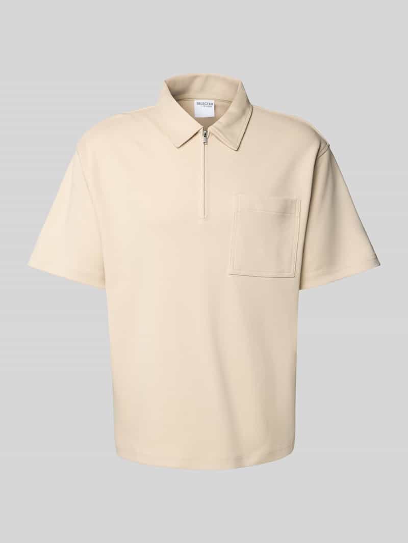 Koszulka polo o kroju relaxed fit z czystej bawełny model ‘RELAXEJEORGE’