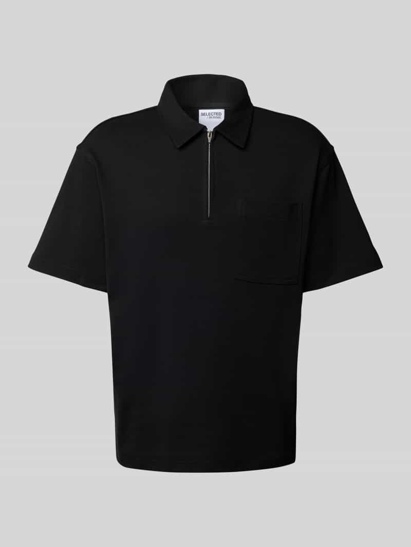 Koszulka polo o kroju relaxed fit z czystej bawełny model ‘RELAXEJEORGE’