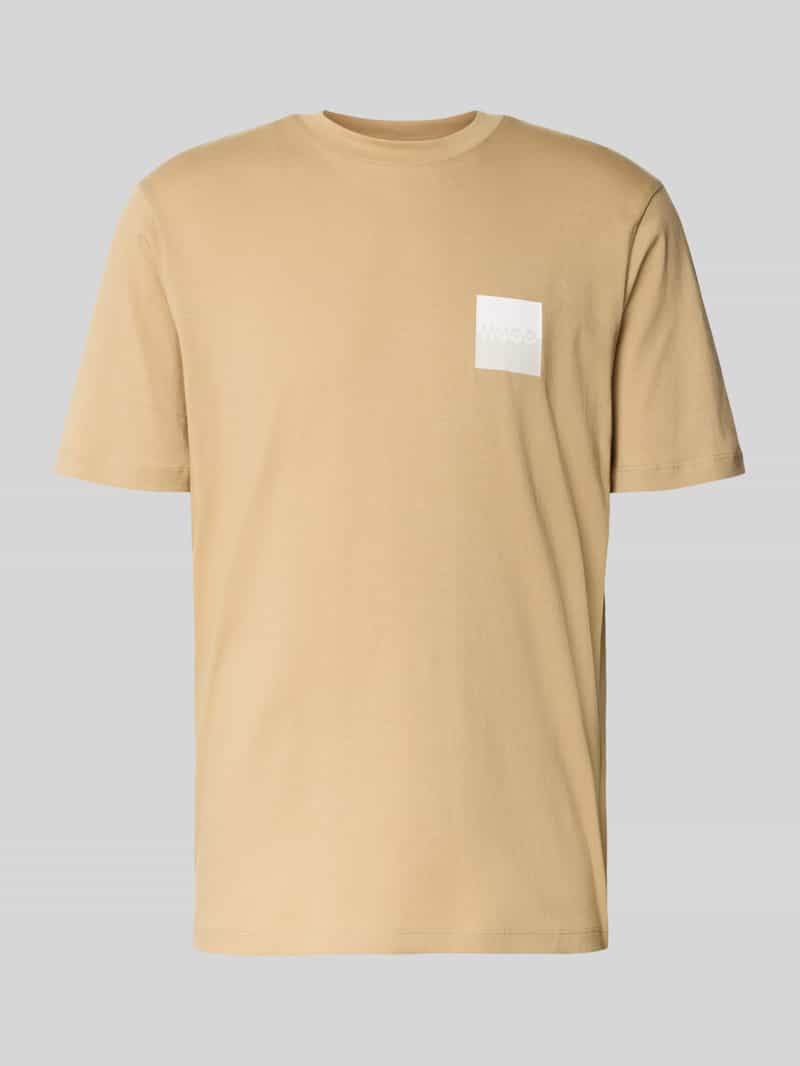 T-shirt z nadrukiem z logo i okrągłym dekoltem model ‘Dapusi’