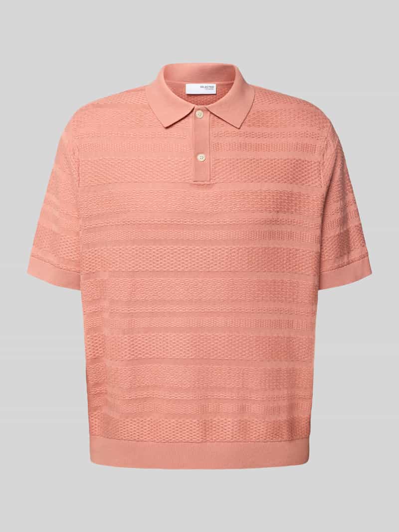 Koszulka polo o kroju relaxed fit z czystej bawełny model ‘FOAM’
