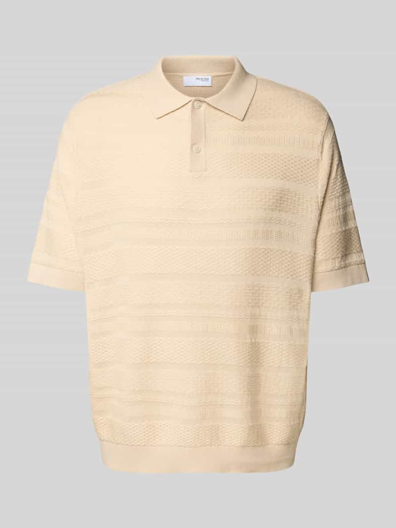 Koszulka polo o kroju relaxed fit z czystej bawełny model ‘FOAM’