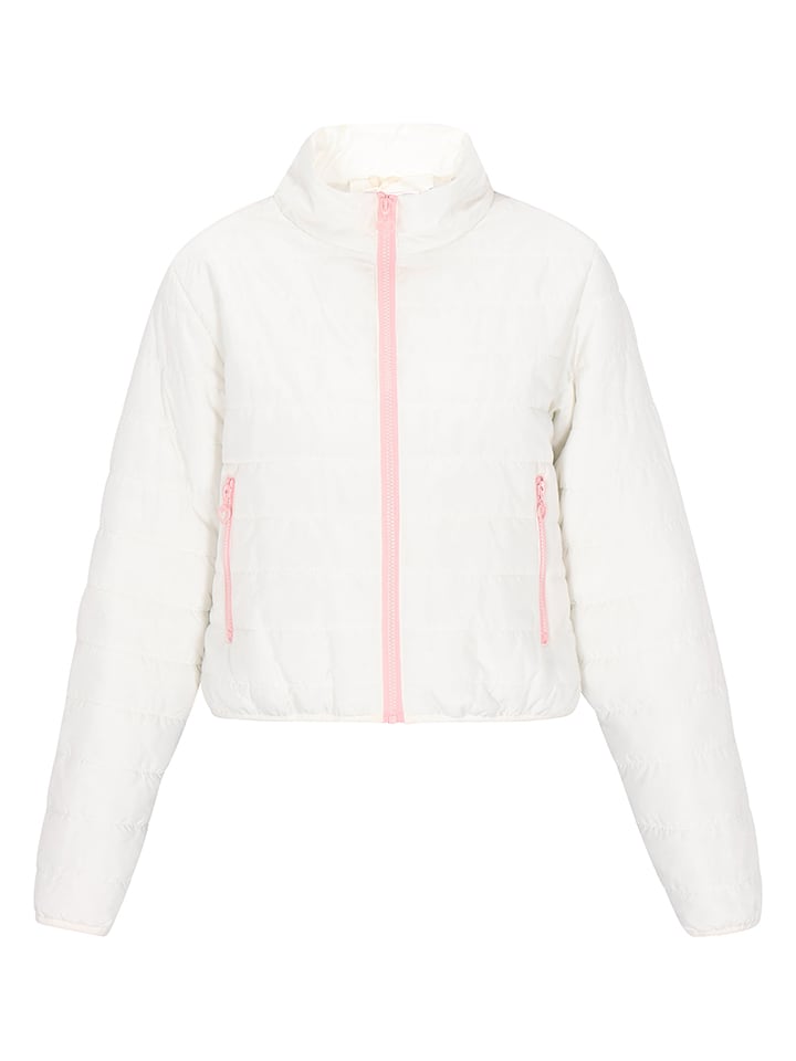 Schmuddelwedda Kurtka pikowana w kolorze biało-jasnoróżowym