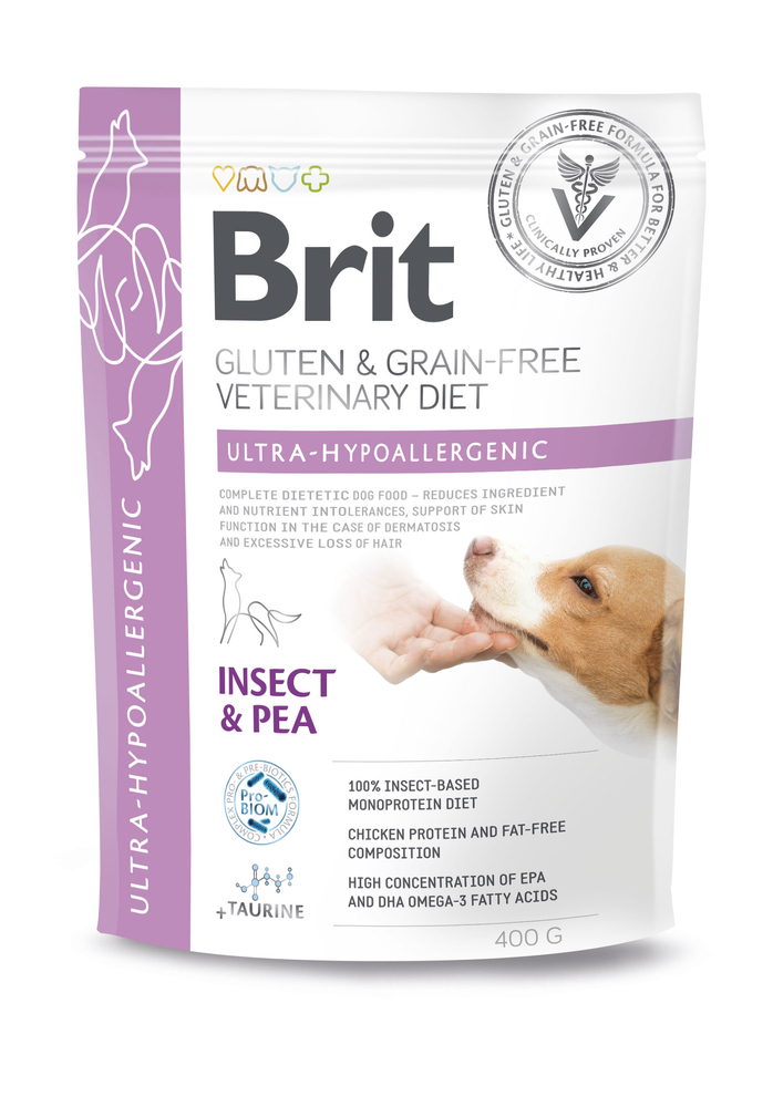 BRIT GF Veterinary Diets Dog Ultra-Hypoallergenic Insect 0,4 kg