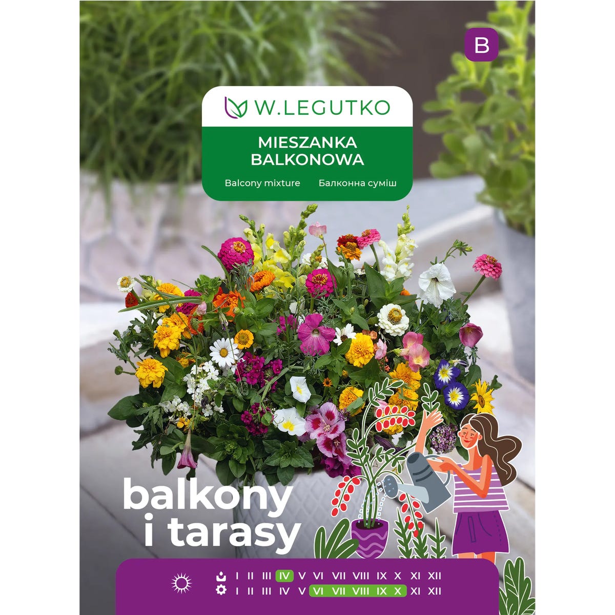 Mieszanka balkonowa nasiona 1.5g W. Legutko