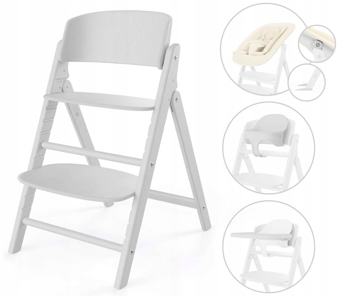Cybex Click & Fold 4-in-1 krzesełko do karmienia / All White