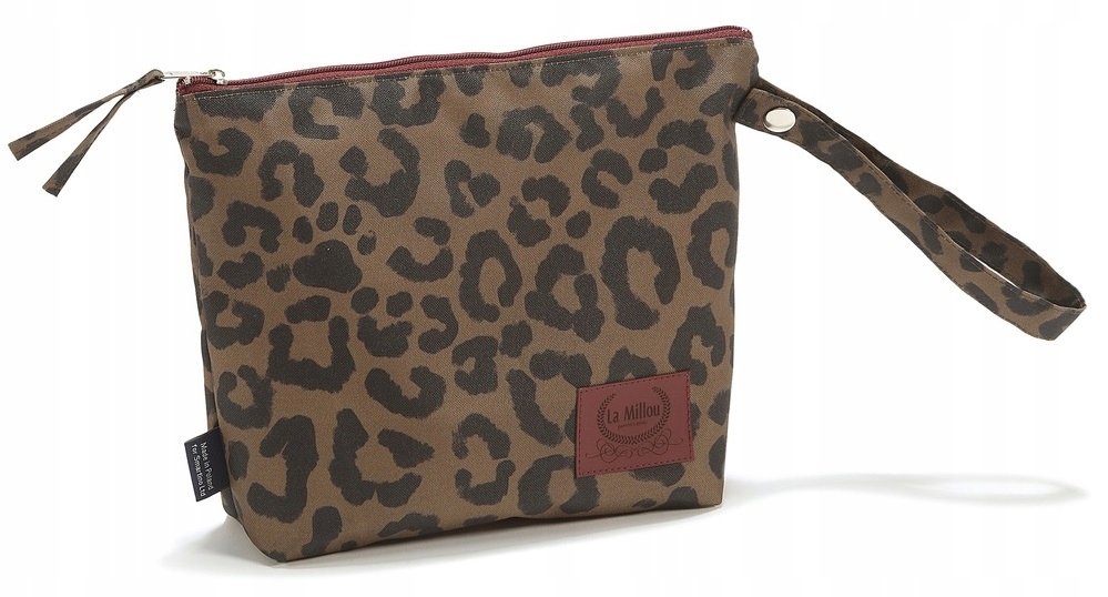 La Millou kosmetyczka wodoodporna roz. S szaszetka / Leopard Choco