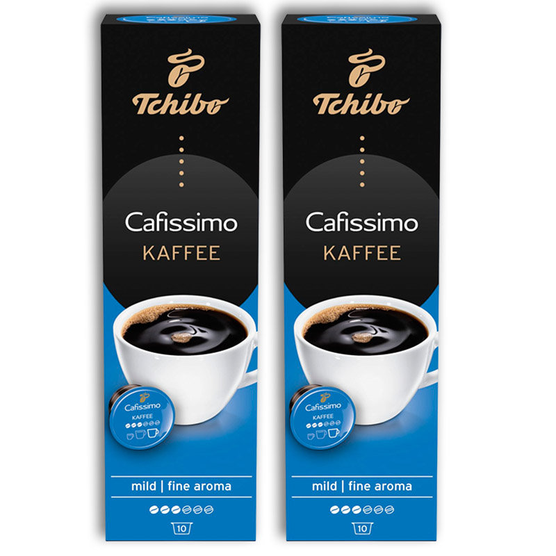 2x Kapsułki Tchibo Cafissimo Kaffe Mild Fine Aroma zestaw 2x 10 sztuk kaps. zapas