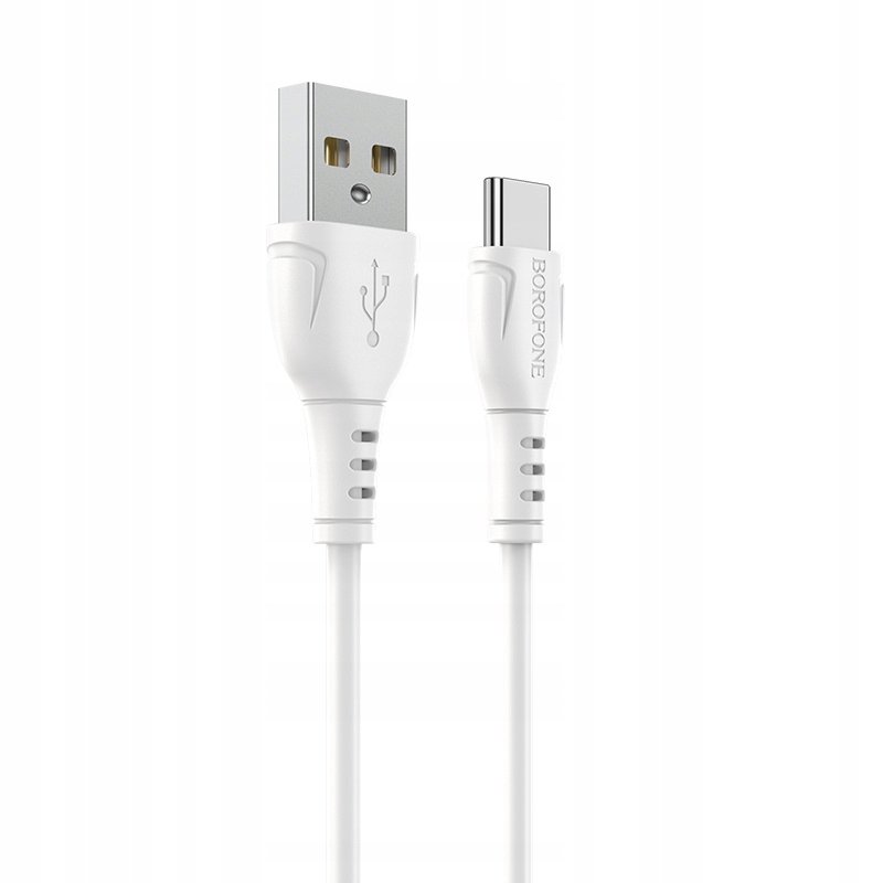 Borofone Kabel BX51 Triumph - USB na Typ C - 3A 1 metr biały