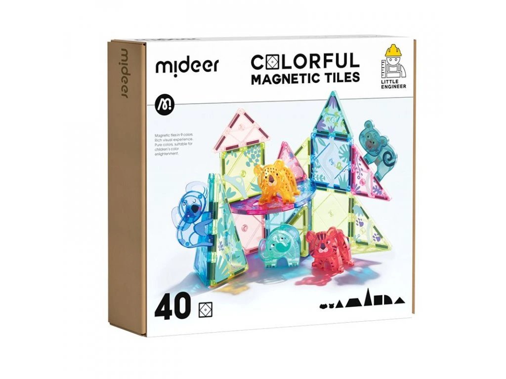 Klocki magnetyczne z kulkami - Tor kulkowy (100 elementów)