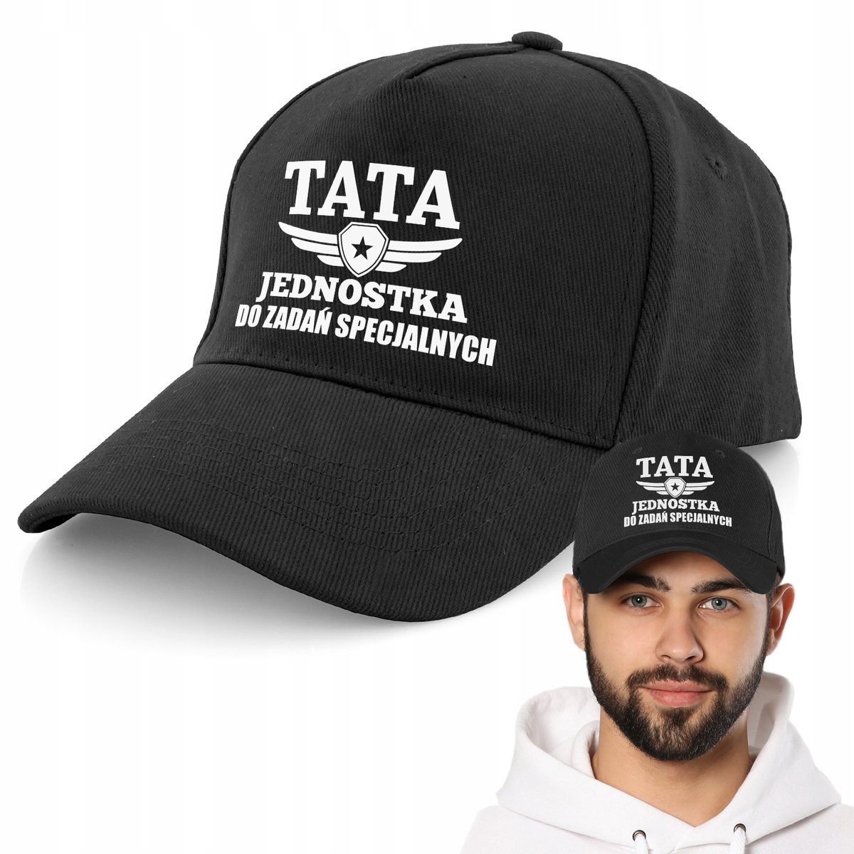 Czapka z Daszkiem dla Taty Regulowany Rozmiar Prezent na Dzień Ojca