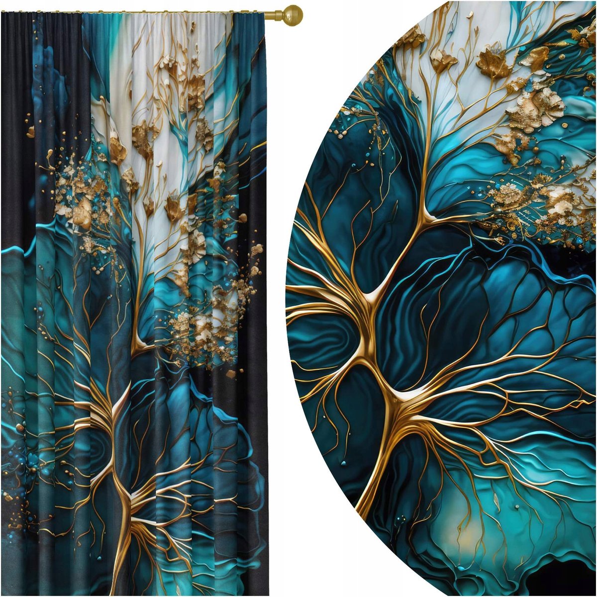 GOTOWE ZASŁONY NA ŻABKI TAŚMIE 140X250 ZASŁONA WZÓR 146 SKRÓCENIE W CENIE