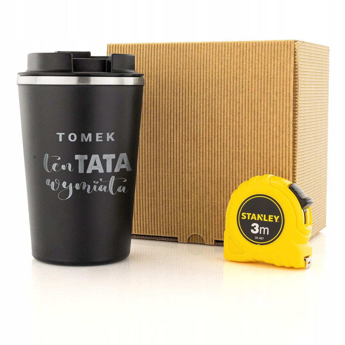 Kubek Termiczny z Grawerem i Miarką Stanley Prezent na Urodziny dla Taty