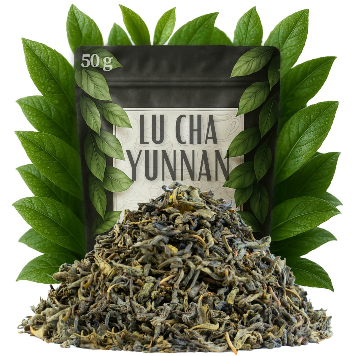 Herbata zielona LU CHA YUNNAN 50 g CHIŃSKA - TRADYCYJNA I AROMATYCZNA