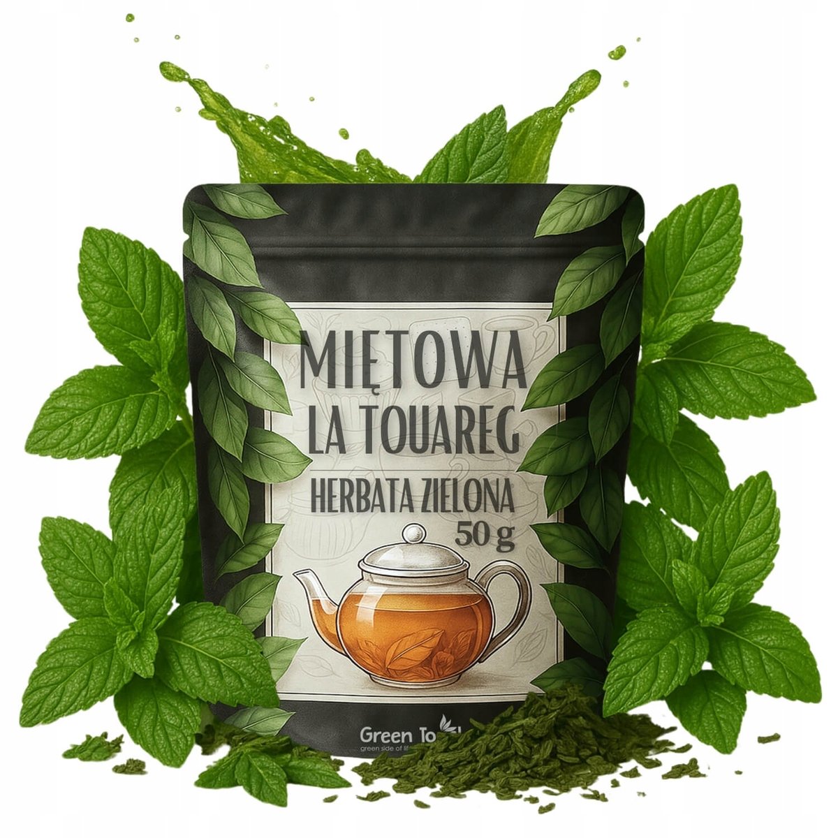 Herbata zielona LA TOUAREG 50 g MIĘTOWA - INSPIROWANA MAROKIEM Z MIĘTĄ
