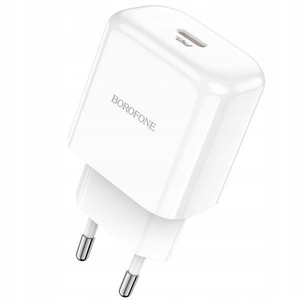 Borofone Ładowarka Sieciowa Bn3 Premium - Typ C - Qc 3.0 Pd 2.0 20W Biała