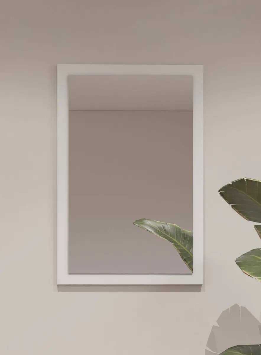 Lustro do przedpokoju CROSS 40x60cm białe