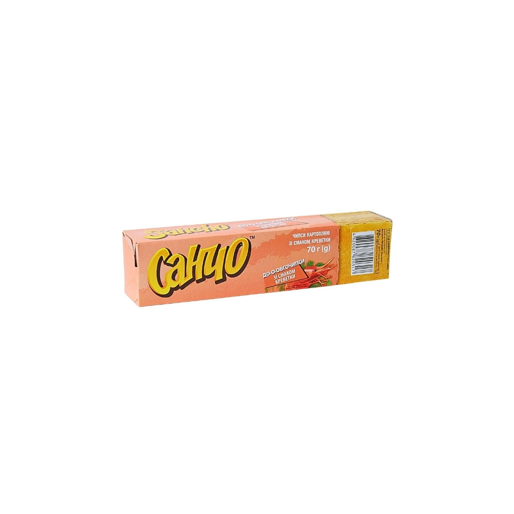 Chipsy o smaku krewetki 