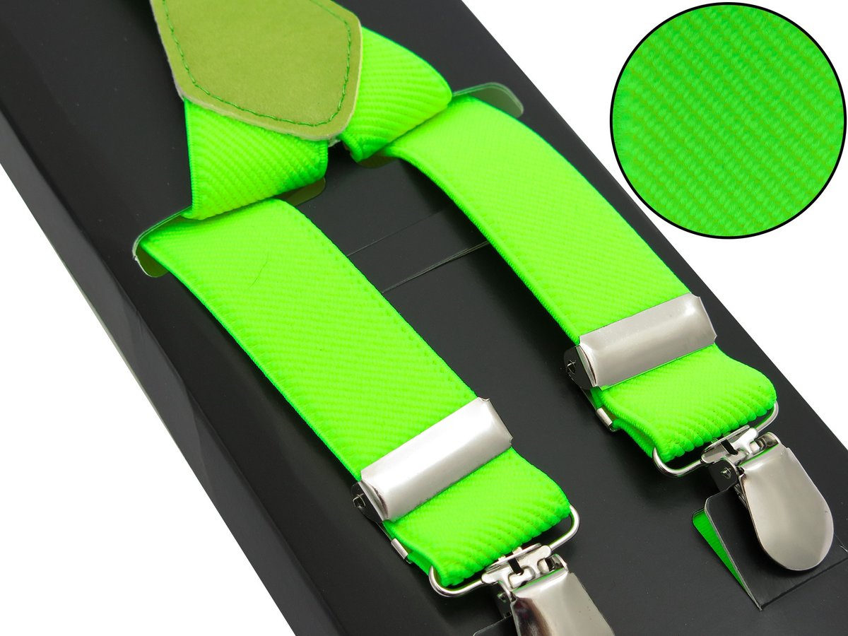 Zielone neonowe szelki Unisex X35