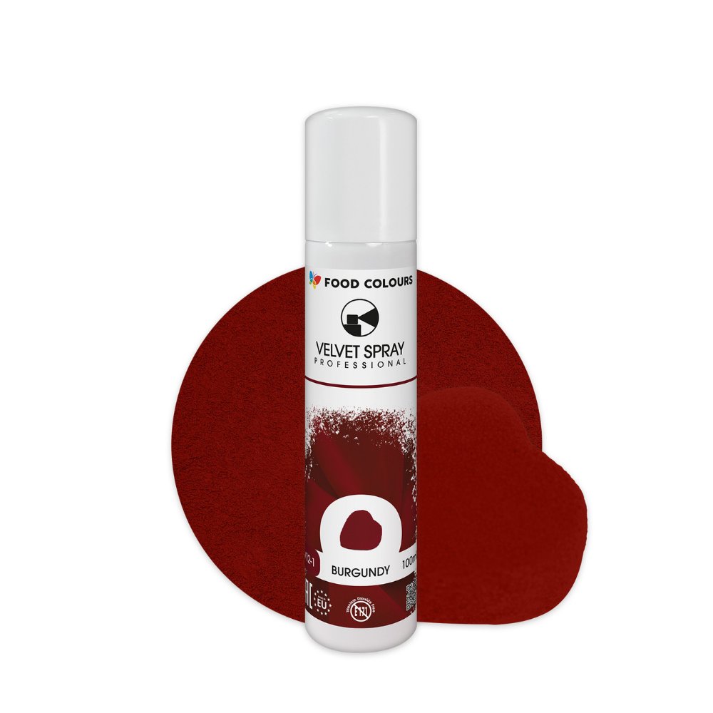 Food Colours Velvet Spray Burgundy 100ml