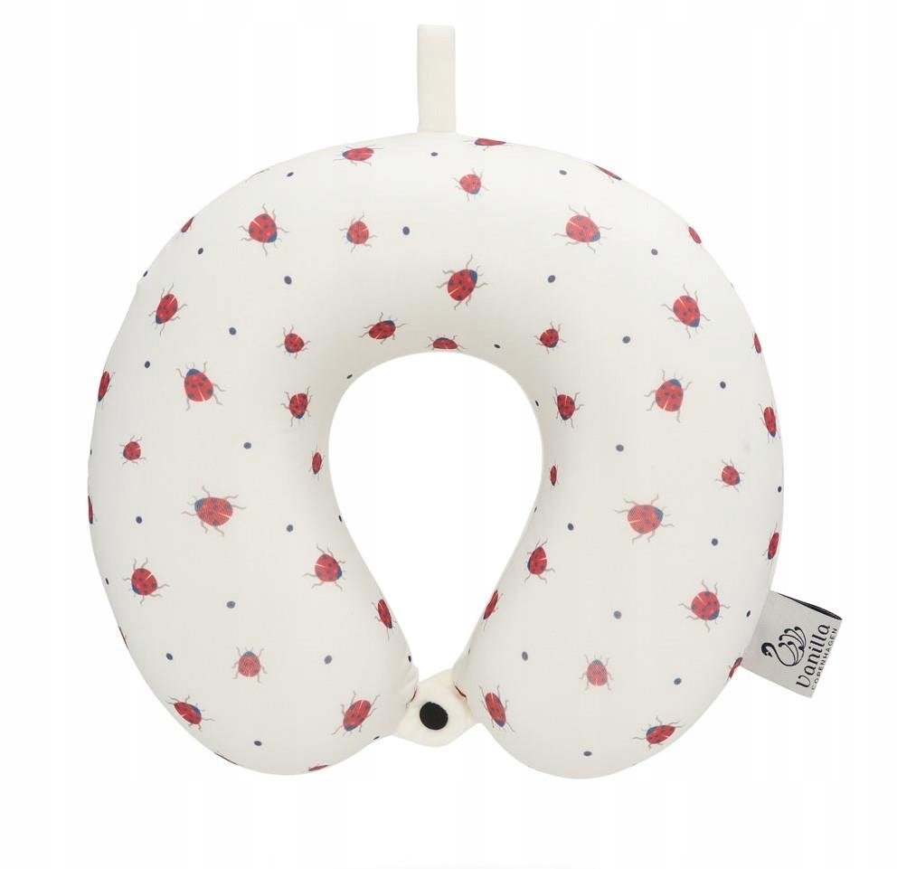 VANILLA COPENHAGEN Poduszka podróżna rogal Travel Ladybug dla dzieci