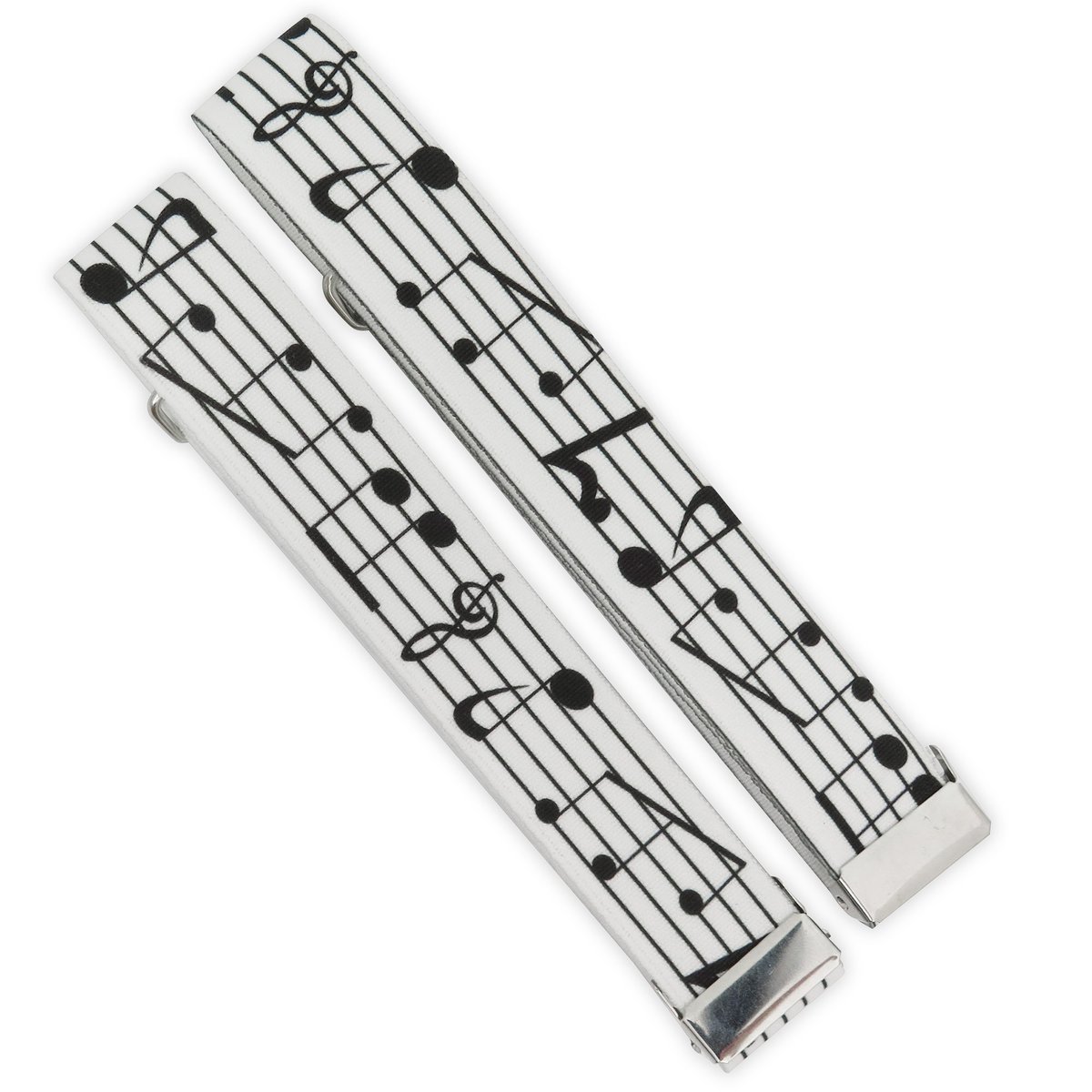 Białe opaski w pięciolinie do rękawów koszuli X13