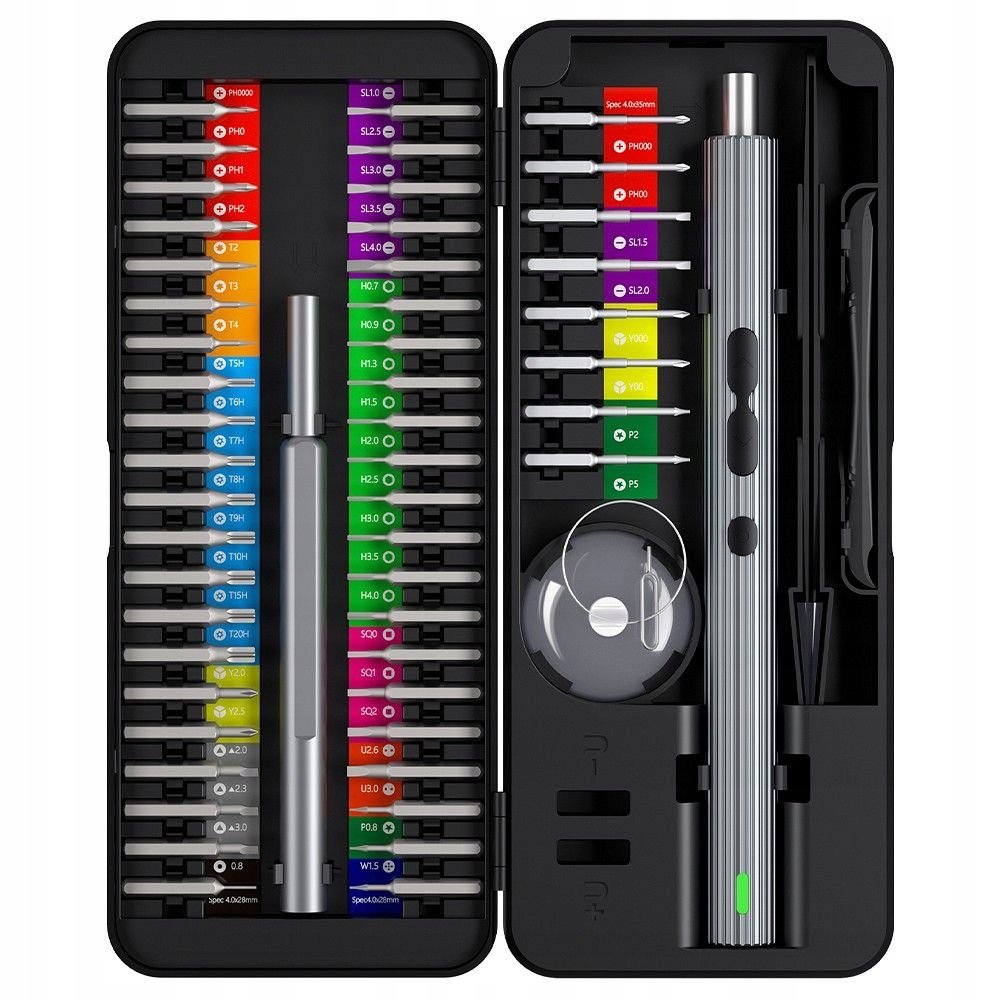 UF-TOOLS - Wkrętak elektryczny N20 z wymiennymi bitami i magnetyzerem 58w1