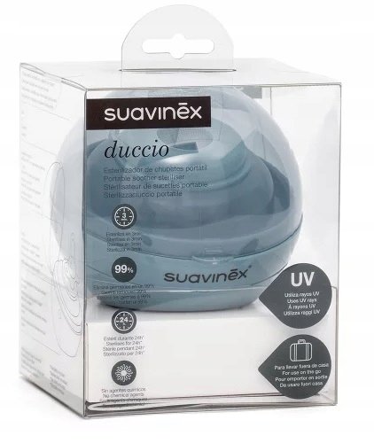 Suavinex przenośny Sterylizator smoczków UV niebieski