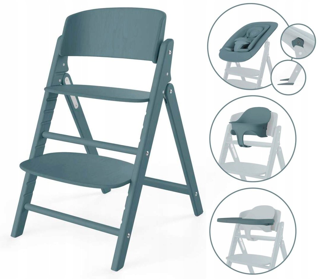 Cybex Click & Fold 4-in-1 krzesełko do karmienia / Stone Blue