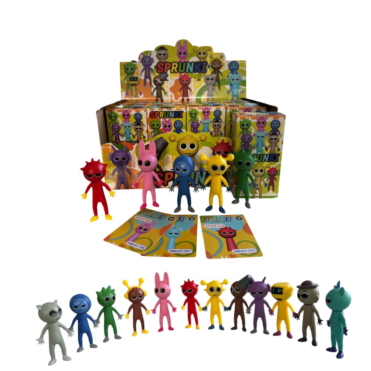 Zestaw 16 Figurek Sprunki – Kolekcjonerskie wraz z Kartami