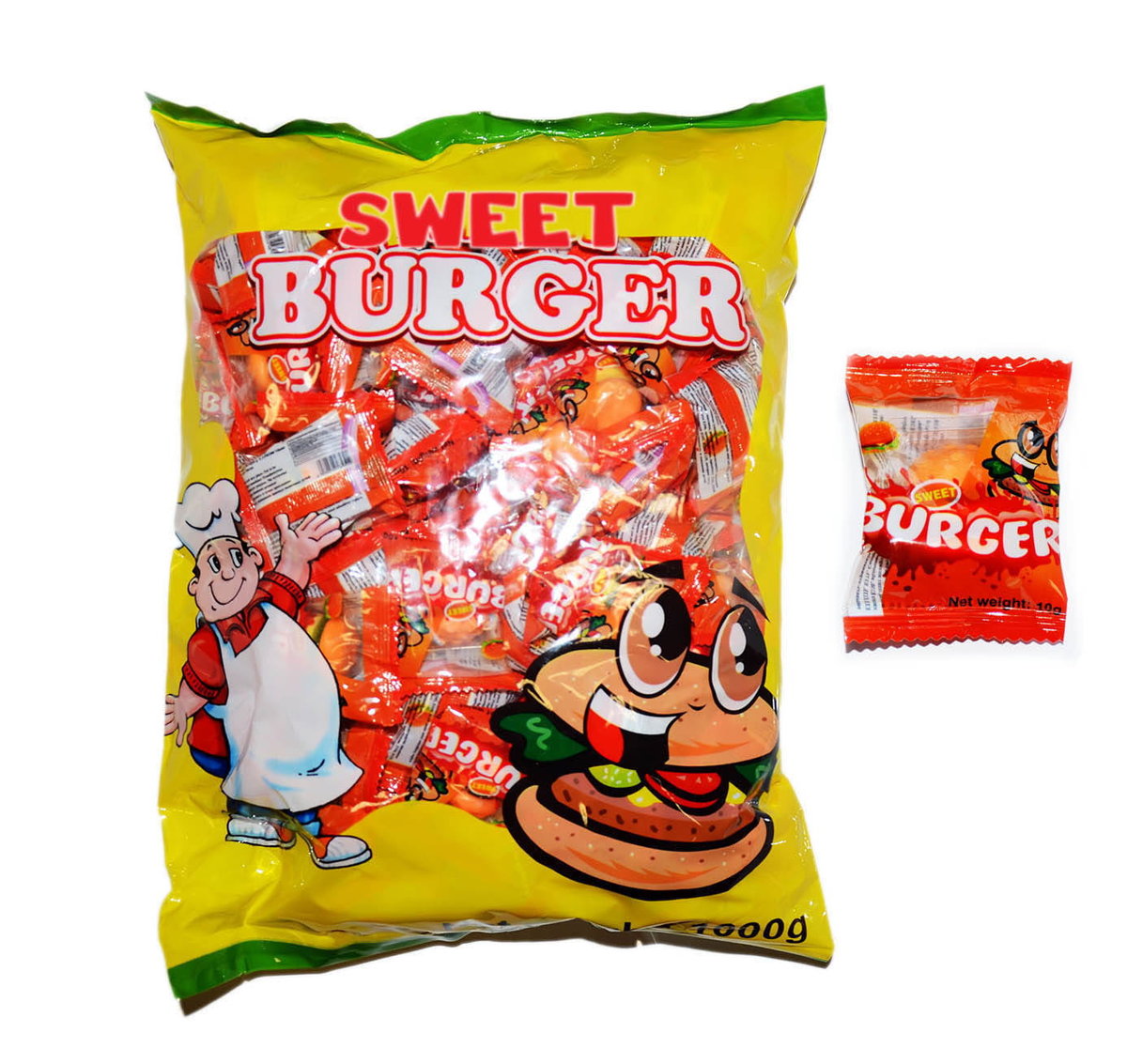 SWEET BURGER ŻELKI HAMBURGERY 100SZT 10g