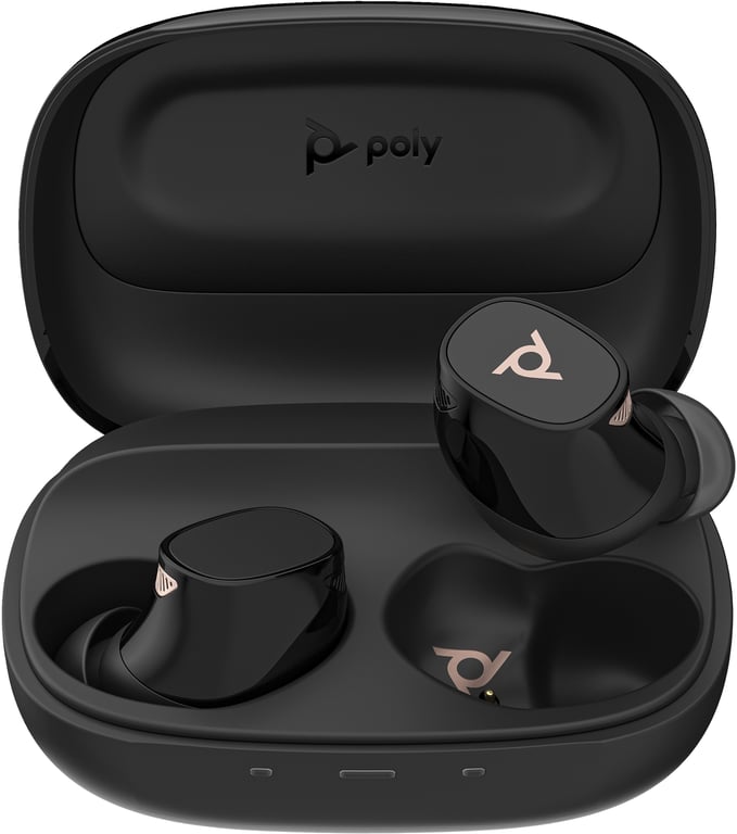 POLY Voyager Free 20 Black Earbuds +Basic Charge Case