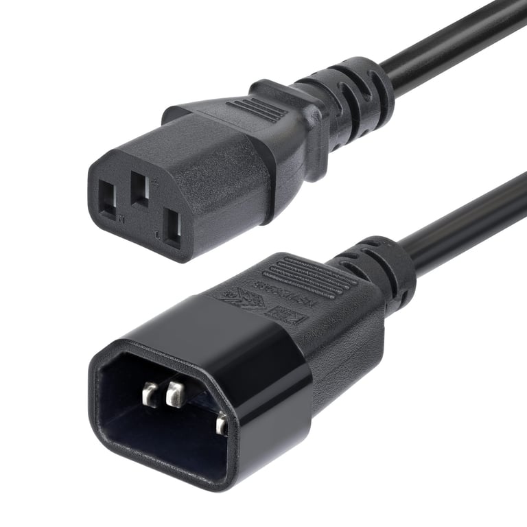 StarTech PXTC13C141415FEU kabel zasilające Czarny 4,57 m C14 panel C13 panel PXTC13C141415FEU