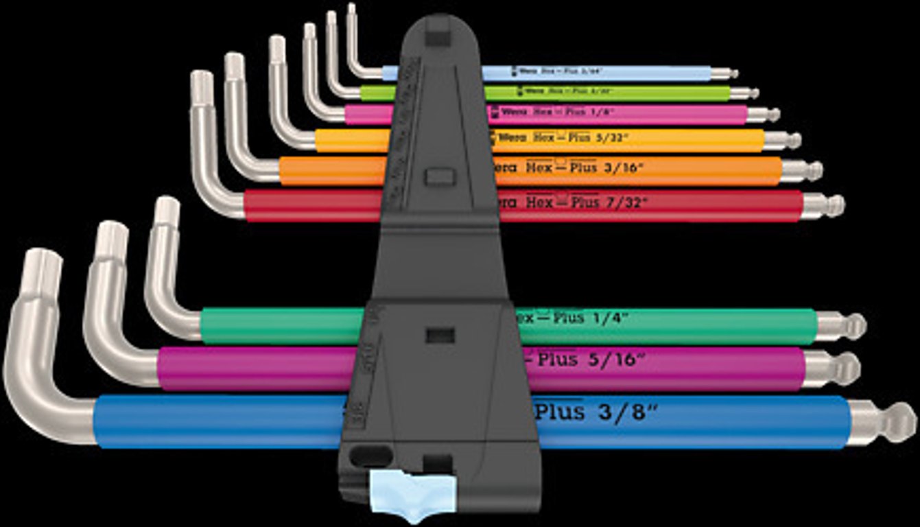 Wera 05022860001 klucz imbusowy Zestaw kluczy imbusowych w kształcie litery L Angielski 9 szt.