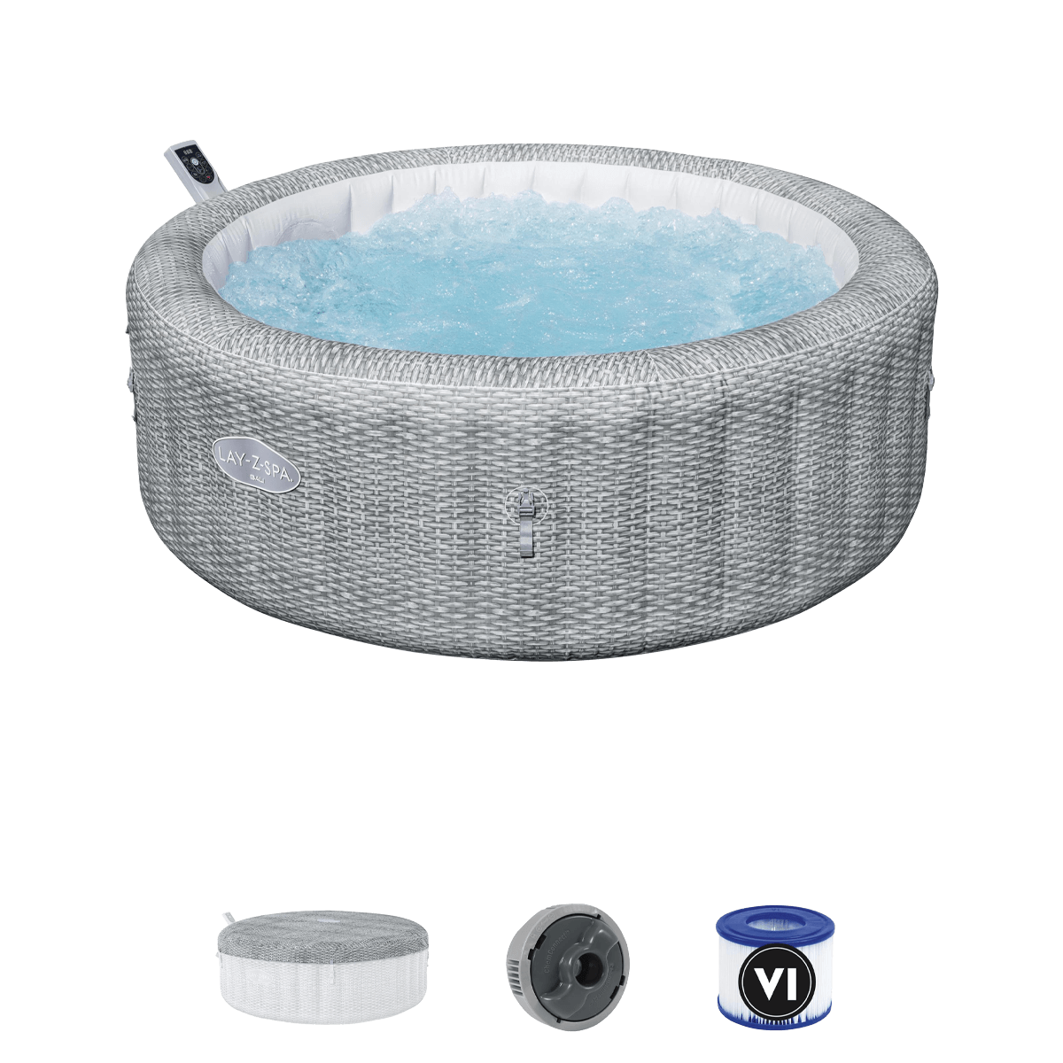 BESTWAY Dmuchane SPA Lay-Z Bali Grey 6 osobowe 6001N