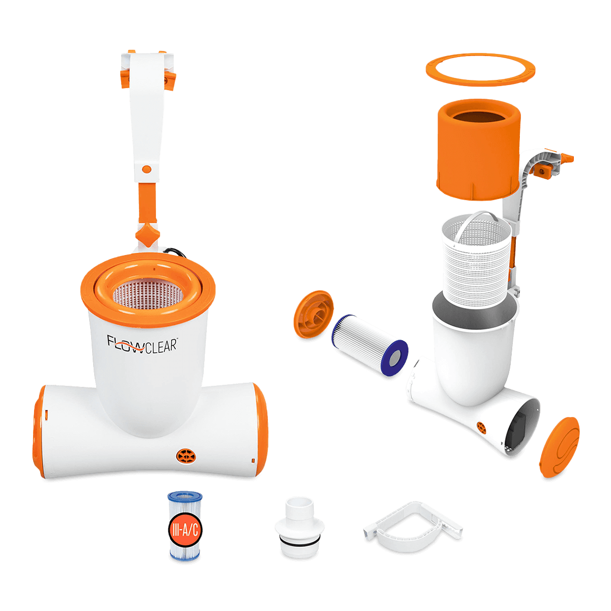 Bestway Pompa Filtrująca Skimatic z skimmerem 680gal 2574 L/h 58462